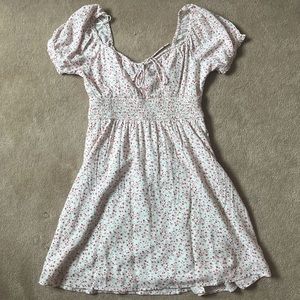 Hollister White Floral Spring Dress